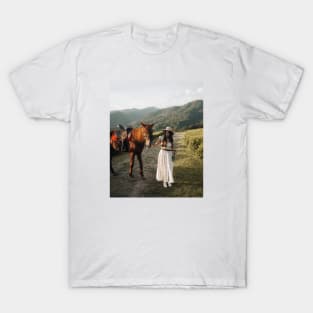 The Woman And The Horse T-Shirt